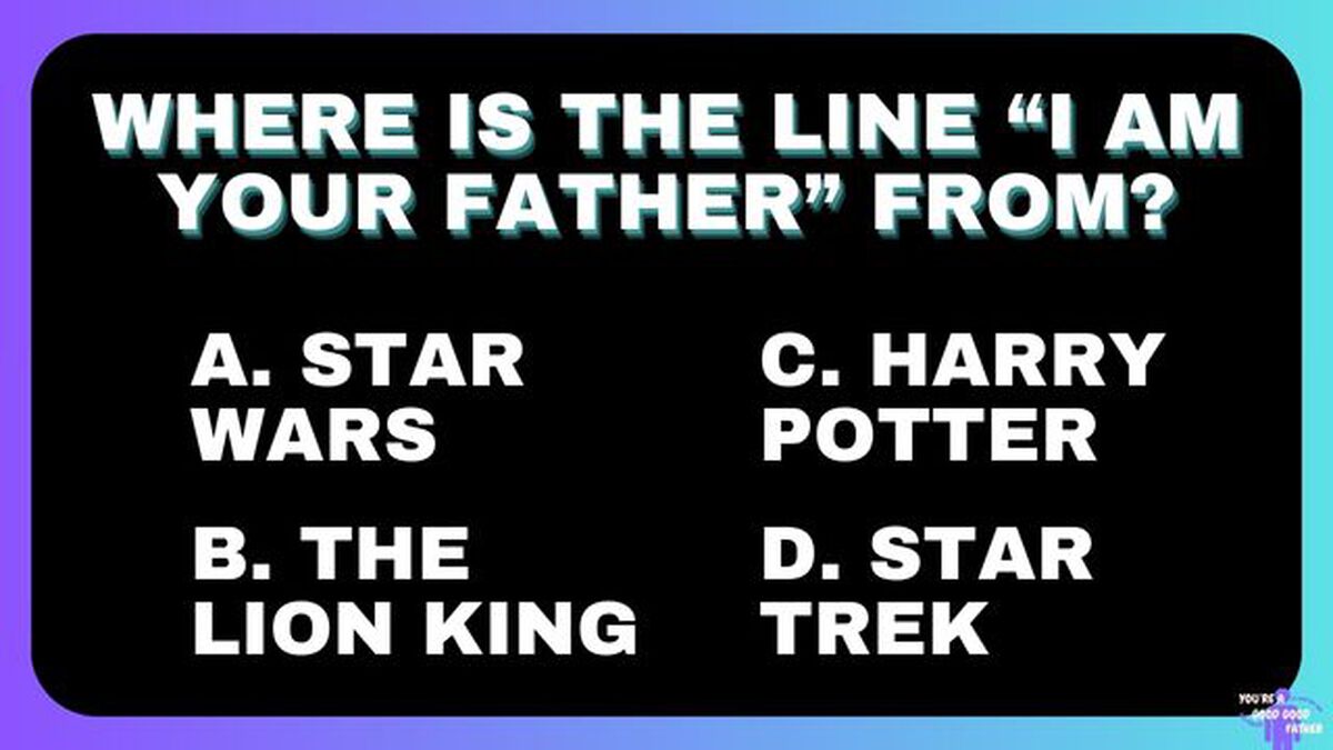 You're A Good Good Father - Dad Trivia! image number null